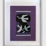 Trois oiseaux sur fond violet. 1964. Lithograph. Maeght Edition.       700€