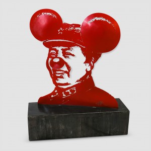 ARNO Mickey Mao (2010) sculpture laiton 39.5x35x20cm 4900€