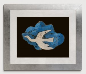 L’oiseau bleu (1953) lithographie en couleur sur papier. Mourlot Lithographe. Signé et daté dans la planche à gauche . 56*41 cm 1600E